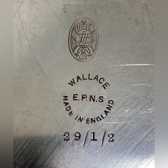 Antique Wallace EPNS Silver Plated Gadrooned Lidded Handled Serving Dish England - Picture 15 of 16